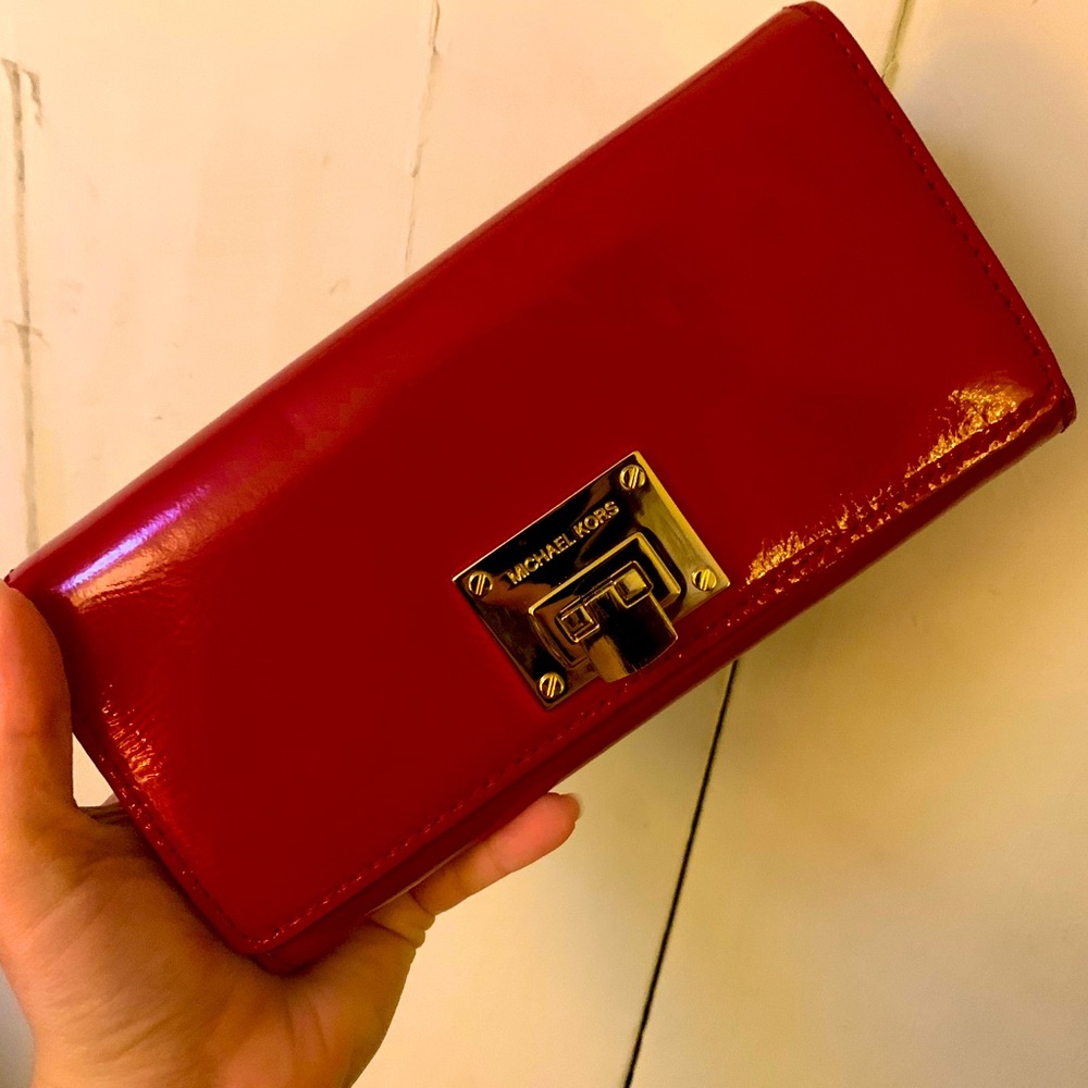SOLD Michael Kors Callie Leather Wallet